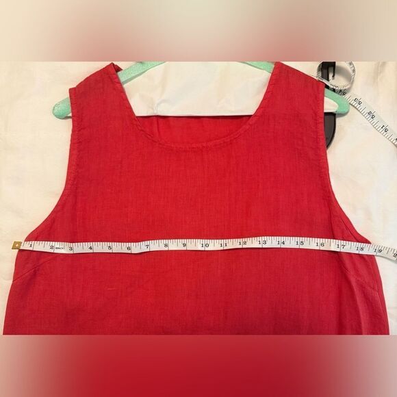Terzo Millennio Size Medium Red Sleeveless High Low Dress Womens - Picture 6 of 12